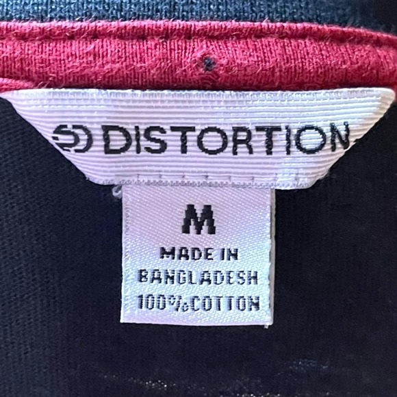 Distortion T-Shirt Mens King All Over Crown Print Black Red Gray Size M - Picture 7 of 8